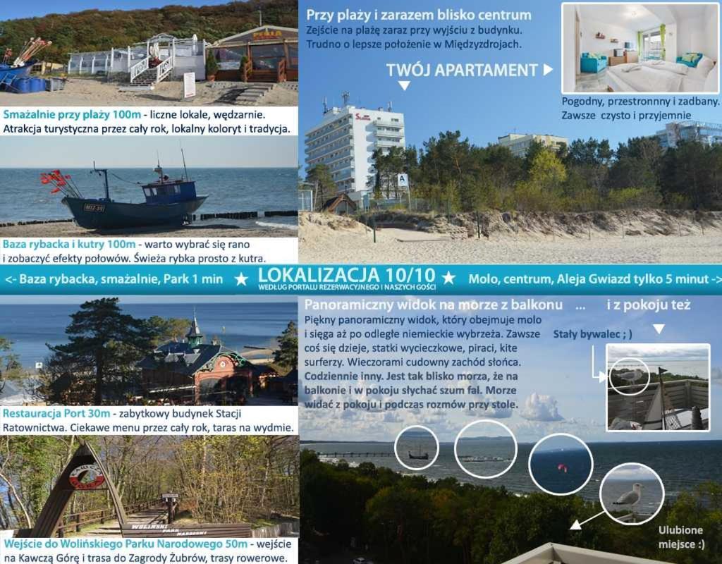 Apartament Z Panoramicznym Widokiem Na Morze Blisko Plazy I Centrum Pl Eng De Miedzyzdroje Eksteriør billede